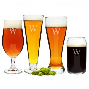 Cathys Concepts Personalized 4 Piece Specialty Beer Glass Set YCT2769